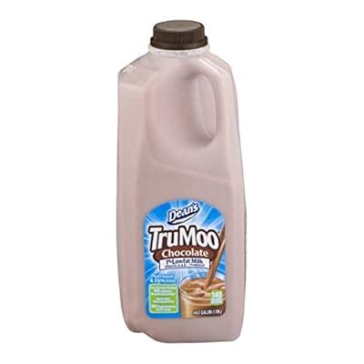 True moo - One (1) pint-sized carton of TruMoo 1% Whole Chocolate Milk. The rich and creamy taste of chocolate that your kids will love and you will love giving to them. Delicious chocolate flavored milk is made from real cocoa, with no artificial flavors. 8 grams of protein in every serving make it great for active kids.